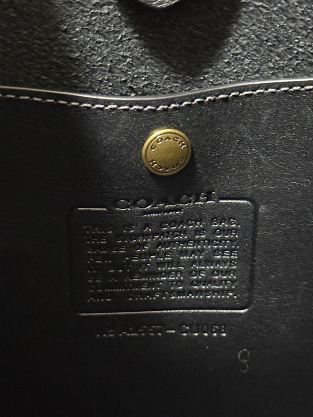 Coach Brooklyn 28 Slouchy Shoulder Bag; Black - Picture 10 of 11